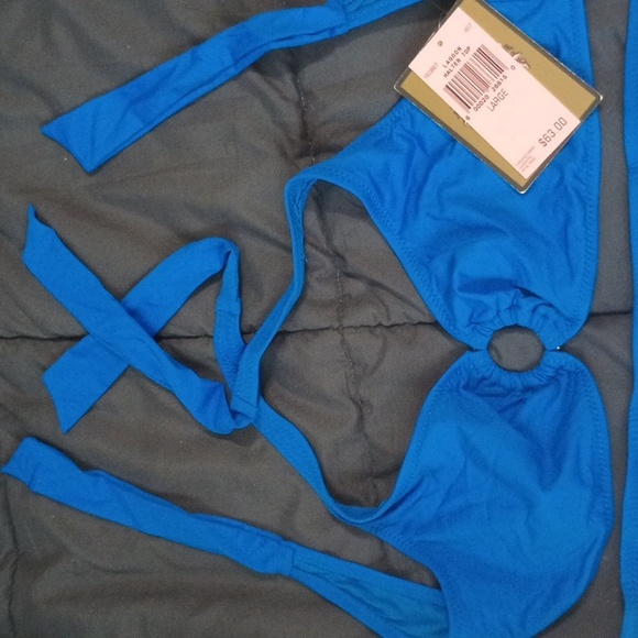 Juicy Couture Bikini Lagoon Halter Top Classic Btm LG NWT - Picture 2 of 8